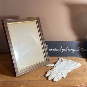 Vintage 8x10 wood & metal picture frame #5 wedding